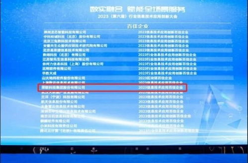 实力认证 荣联科技集团荣膺2023信息技术应用百佳企业，法务信息咨询领域展现卓越价值